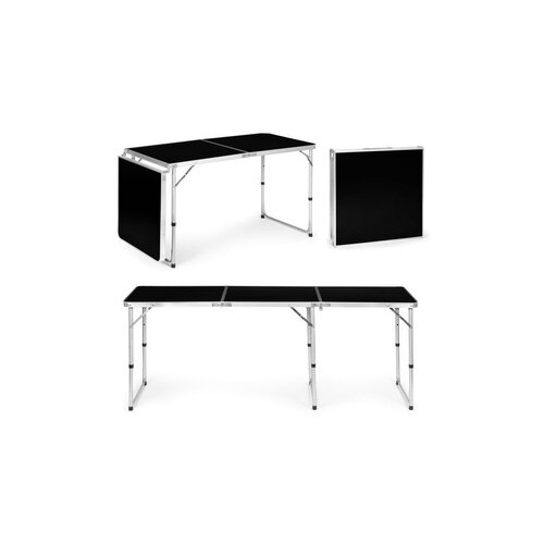 MULTIGARDEN Sklopivi sto za kampovanje black 180x60 cm GB030-180 BLACK Cene