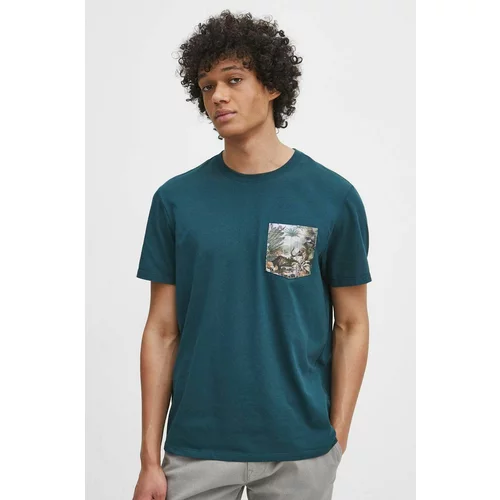 Medicine Pamučna majica za muškarce, boja: zelena, s tiskom
