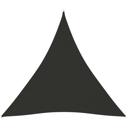 vidaXL Senčno jadro oksford blago trikotno 3x3x3 m antracitno, (20743217) Cene