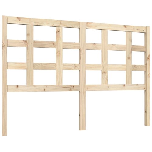  Uzglavlje za krevet 140,5 x 4 x 100 cm od masivne borovine Slike