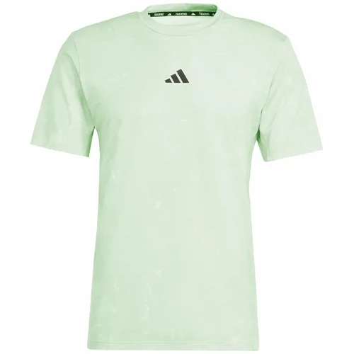 Adidas Funkcionalna majica 'Power Workout' pastelno zelena / črna