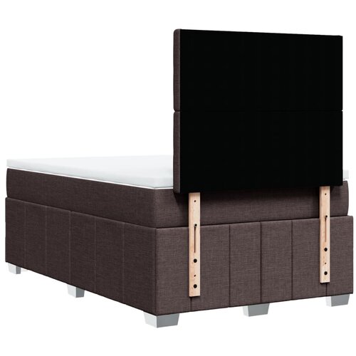  Krevet box spring s madracem tamnosmeđi 120 x 190 cm od tkanine Slike