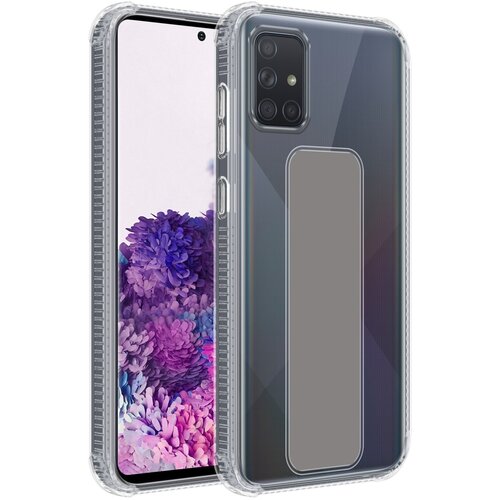 Cadorabo Ohi&scaron;je, združljiv s Samsungom v sivi - za&scaron;čitni pokrov, narejen iz fleksibilnega silikona TPU z držalom in funkcijo stojala, (20617659) Cene