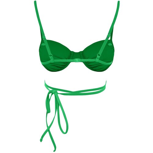 Trendyol Bikini Top - Green - Plain Slike