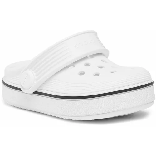 Crocs Natikači Crocband Clean Clog T 208479 White 100