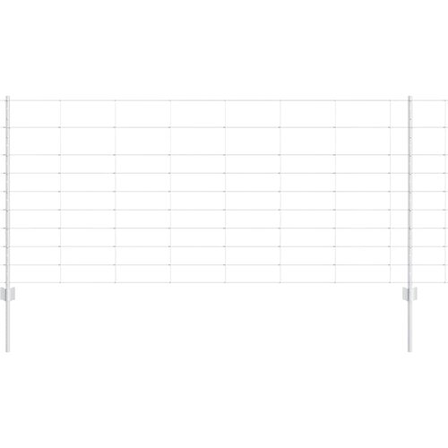 vidaXL Ograja in Stolp srebrna 1 x 50 m Jeklo, (5000096833) Cene