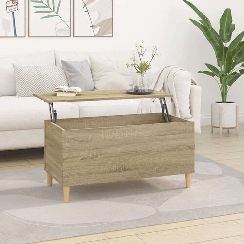  Stolić za kavu boja hrasta 90 x 44 5 x 45 cm konstruirano drvo Cijene