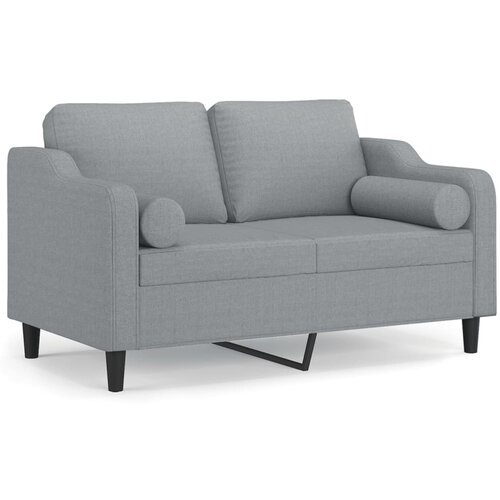 Maison Chic kavč - Sofa - Kanape dvosed z blazinami svetlo siv 120 cm blago, (21727789) Cene