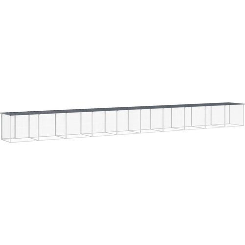  Kavez za koko&amp;scaron;i s krovom antracit 1003x98x90 cm pocinčani čelik Slike
