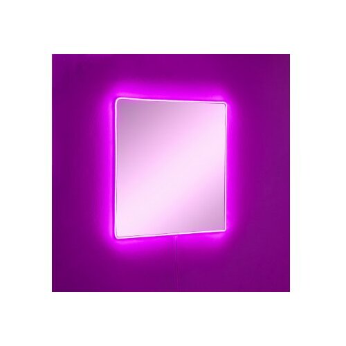 HANAH HOME ogledalo sa led osvetljenjem square 30x30 cm pink Cene
