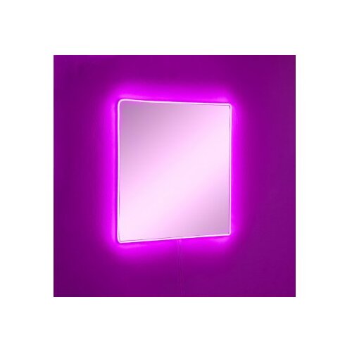 Hanah home ogledalo sa led osvetljenjem square 30x30 cm pink Cene