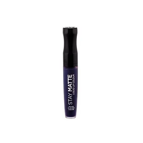 Rimmel London Stay Matte tekoča šminka z mat učinkom 5,5 ml odtenek 830 Blue Iris za ženske