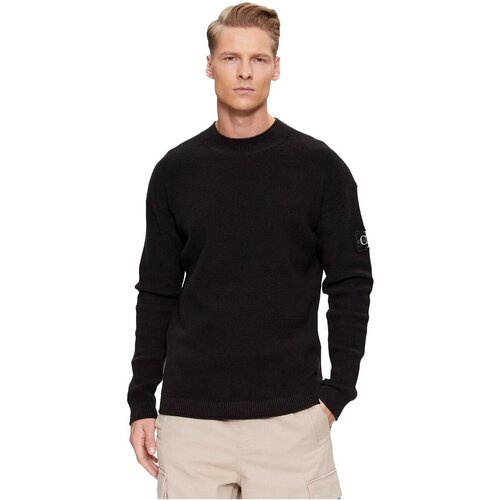 Calvin Klein Jeans Puloverji J30J323986 Črna Slike