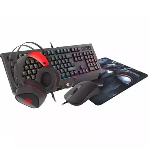 Genesis Tastatura + miš + slušalice + podloga Cobalt 330 RGB Cene