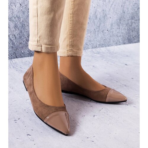 Gemre Brown patent ballet flats Thibault Cijene