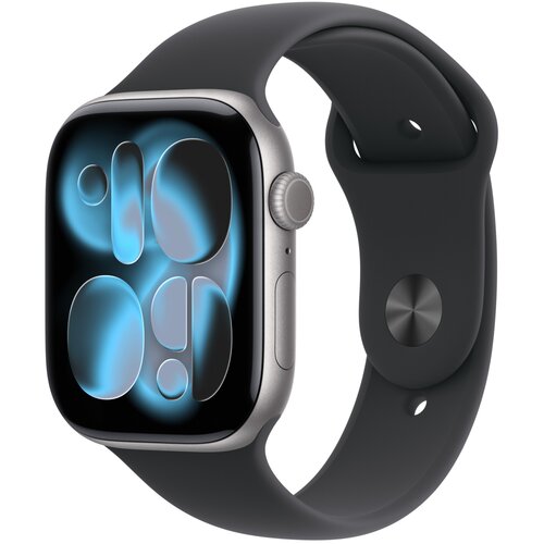 Apple watch serija 11 gps 46mm s/m v pas MEV04ZR/A aluminijasto ohi&scaron;je sivi crna barvi &scaron;portni Cene