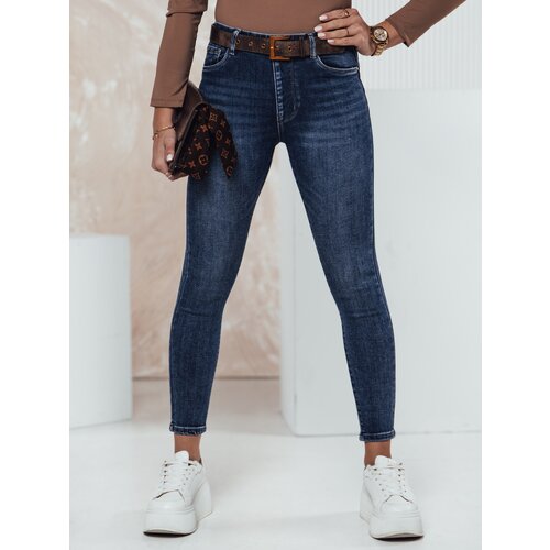 DStreet Spodnie damskie UNCLASSICA z push up&amp;#039;em jeansowe Slike