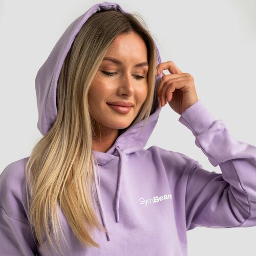 GymBeam Ženska dukserica Limitless Longline Lavender Slike