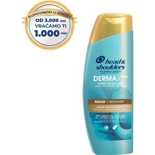Head & Shoulders Derma X Pro šampon za kosu REPAIR, 300ml Slike