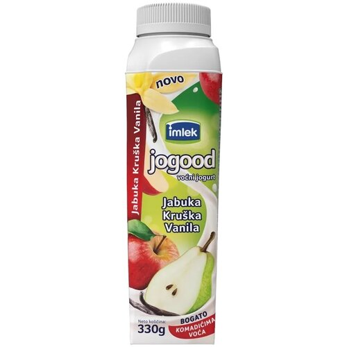 Jogood Voćni jogurt IMLEK jabuka kruška vanila 330g Cene