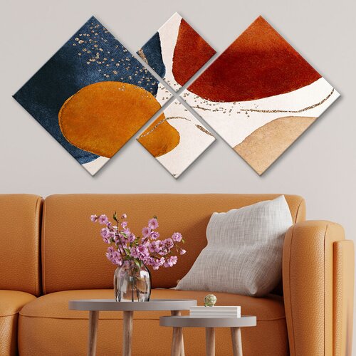 Wallity slika 4MDF1731912856, 60x115 cm, 4 dijela Cene