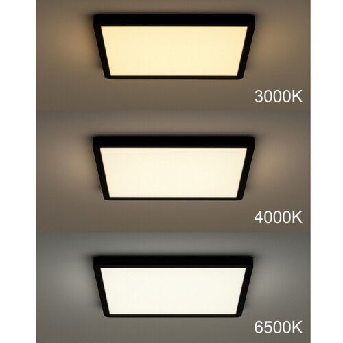  LED stropno svetlo LED/32W/230V 3000/4000/6500K 40x40 cm crno Slike