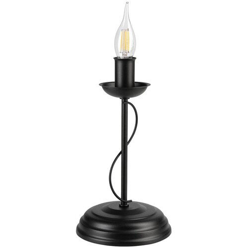 Crna stona lampa ANTON 1xE14/60W/230V Slike