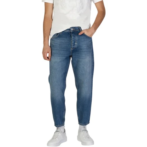 Antony Morato Jeans straight DORIS BAGGY ANKLE LENGHT FIT MMDT00291-FA700147 Modra