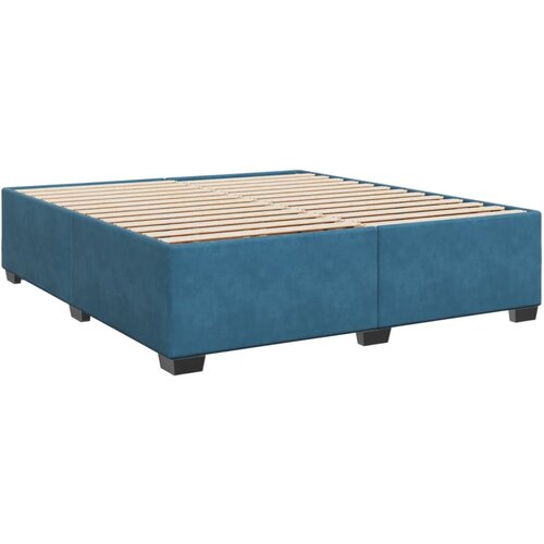 VidaXL okvir za krevet plavi 200x200 cm bar&amp;scaron;unasti Slike