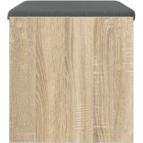  Klupa za hodnik s jastukom Sonoma hrast 63 x 38 x 40 cm Slike