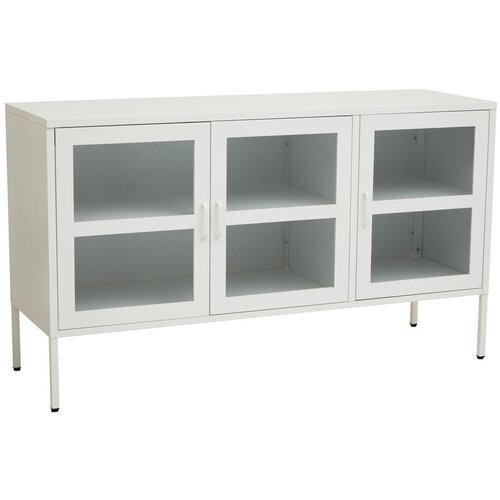Premier Housewares Bela jeklena vitrina 140x80x45 cm Acier &amp;ndash; Slike