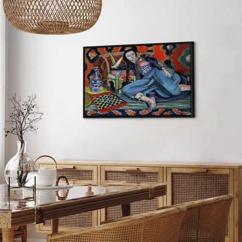  Slika - Henri Matisse &amp;ndash; Odalisque with Turkish Chair 90x60 U crnom drvenom okviru Slike