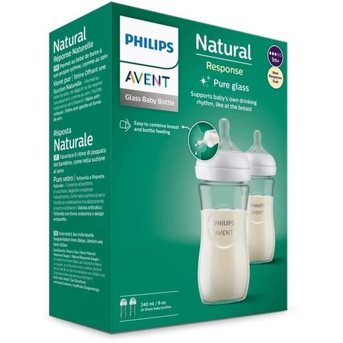 Philips responsivna bočica od prirodnog stakla 2 &amp;times; 240 ml Slike