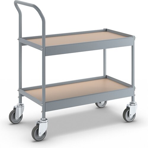 eurokraft pro Vrhunski voziček za odlaganje, DxŠxV 720 x 380 x 855 mm, s 4 vrtljivimi kolesi, kolo s Ø 100 mm Cene