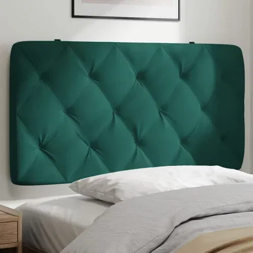 Jastuk za uzglavlje tamnozeleni 100 cm baršunasti