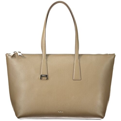 Furla Olivia L ženska kožna shopper torba 48x28x15 cm kaki Slike