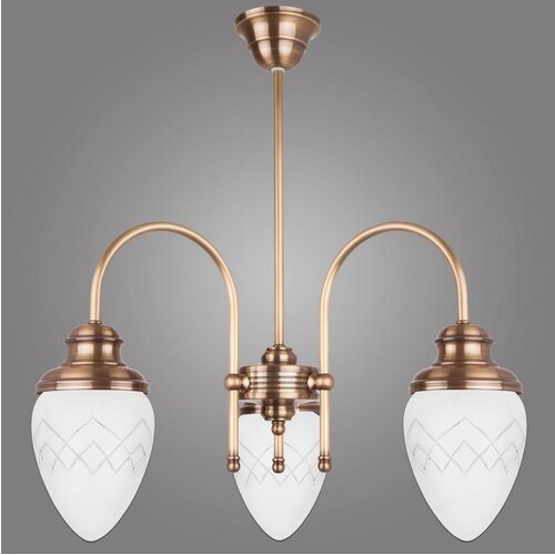  Kemar RI/3/M - Luster na šipci RINAMA 3xE27/60W/230V mesing Cene