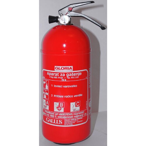 Gloria Gasilni aparat na prah GLORIA PD 2 GA (2 kg, prah ABC, standard DIN EN 3) Cene