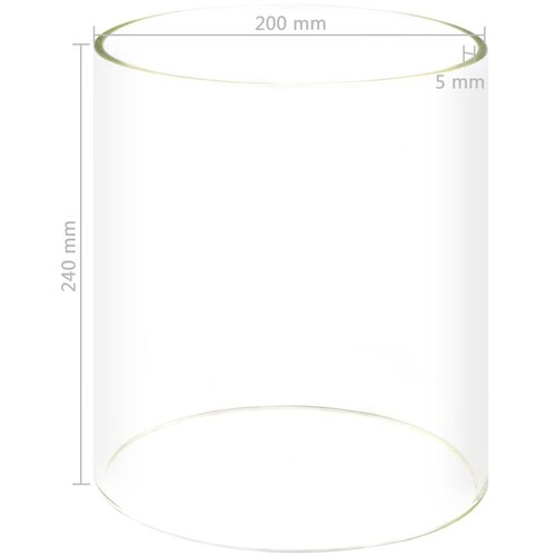  Stakleni cilindar za grijač hot dogova 200 x 240 mm Slike