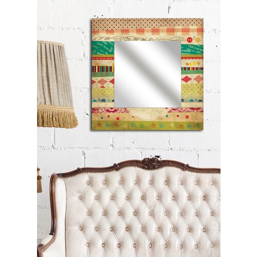 Wallity Ogledalo MA-34, 50x50 cm, Šareno Cene