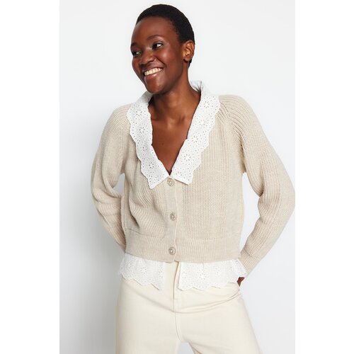 Trendyol Cardigan - Beige - Regular fit Cijene