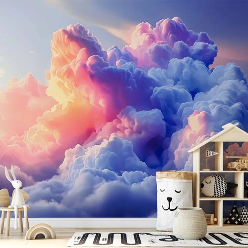  Foto tapeta - Clouds Like Painted: Artistic Brushes of Dawn Painting the Sky 100x70 Cene