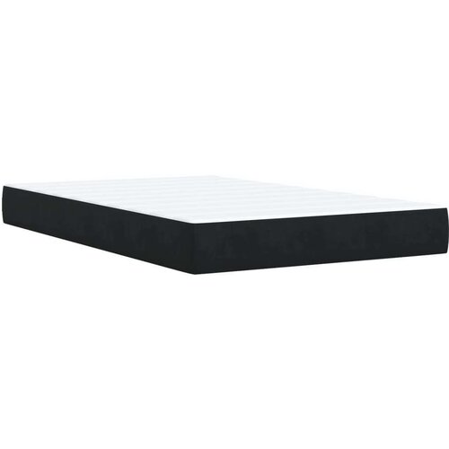 VidaXL Krevet box spring s madracem crni 120 x 190 cm bar&amp;scaron;unasti Slike