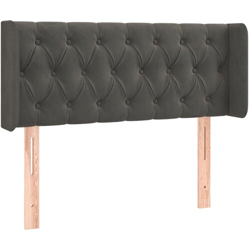 Maison Chic vzglavna omarica - nočna omarica - posteljna omarica z u&amp;scaron;esi temno sivo 103x16x78/88 cm žamet, (21709395) Slike