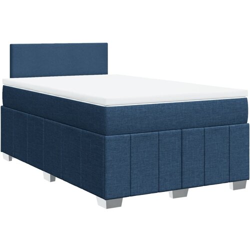 Maison Chic Box spring postelja - Vzmetna postelja z vzmetnico modra 120x190 cm blago SL24490, (21879342) Cene