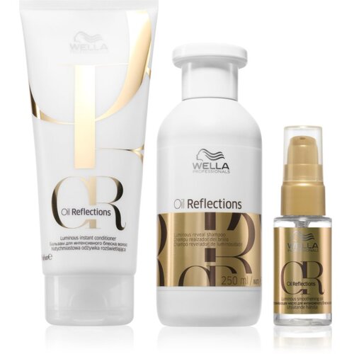 Wella Professionals Oil Reflections Set ugodno pakiranje za sijaj in mehkobo las 3 kos Slike