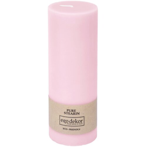 Eco candles by Ego dekor roza svijeća Friendly, vrijeme gorenja 60 h Slike