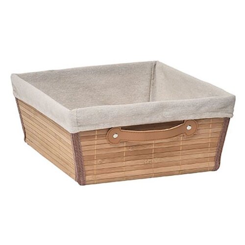 Tendance Ukrasna korpa sa tekstil umetkom 32.5x40x15 cm bambus (10501195) Cene