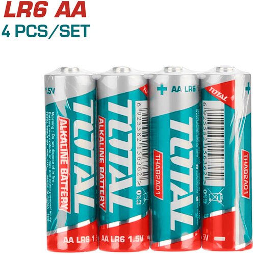 TOTAL TOOLS baterija 1,5V / LR06 / AA / 4pcs (THAB2A01) Slike