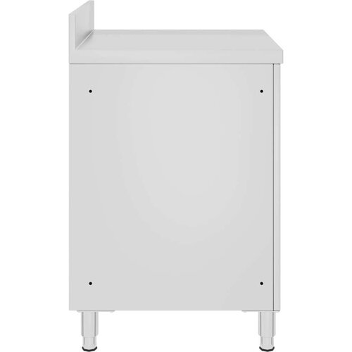 VidaXL Komercijalni radni stol s ormarićem 60 x 60 x 96 cm od čelika Slike